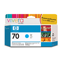 KAZETA HP C9452A No. 70, 130ml, cyan cartridge with Vivera Ink.