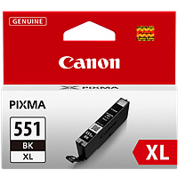 kazeta CANON CLI-551BK XL black MG 5450/6350, iP 7250, MX 925 (6443B001)