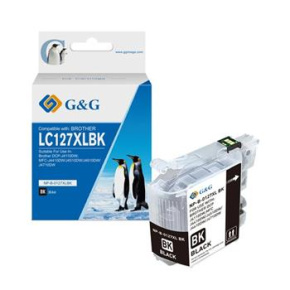 alt. kazeta G&G pre BROTHER LC127XLBK DCP-J4110DW / MFC-J4410DW / MFC-J4510DW / MFC-J4610DW / MFC-J4710DW (BK)
