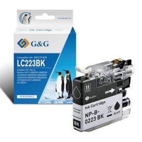 alt. kazeta G&G pre BROTHER LC223BK MFC-J5320DW / DCP-J4120DW / MFC-J4420DW / MFC-J4425DW / MFC-J4620DW (21.2ml/BK)