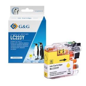 alt. kazeta G&G pre BROTHER LC223Y MFC-J5320DW / DCP-J4120DW / MFC-J4420DW / MFC-J4425DW / MFC-J4620DW (10.6ml/Y)