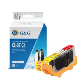 alt. kazeta G&G pre CANON CLI-521GY  MP 980 (9,4ml/Grey)