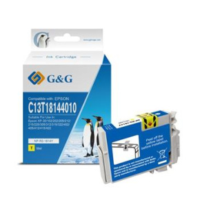 alt. kazeta G&G pre EPSON C13T18144013 XP-102 / XP-202 / XP-205 / XP-30 / XP-302 / XP-305 / XP-402 / XP-405 (10ml/Y)