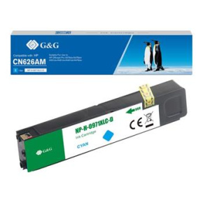 alt. kazeta G&G pre HP 971XLC CN626AE Officejet Pro X451dn / X551dw / Officejet Pro X476dw / X476dn (110ml/C)