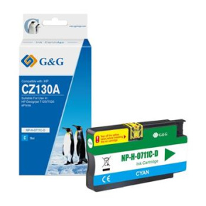 alt. kazeta G&G pre HP CZ130A(HP 711) Desingnjet T120 / T520 (29ml/C)