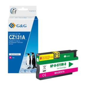 alt. kazeta G&G pre HP CZ131A(HP 711) Desingnjet T120 / T520 (29ml/M)