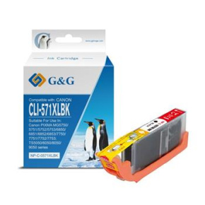 alt. kazeta G&G (CANON PGI-571XLBK (12,2ml)BK) pre CANON PIXMA MG5700/MG5750/MG5751/ MG5752/MG5753/MG6800/MG6850 /MG6851-52-53