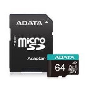 Pamäťová karta ADATA Premier micro SDXC karta 64GB UHS-I U3 Class 10 + adaptér