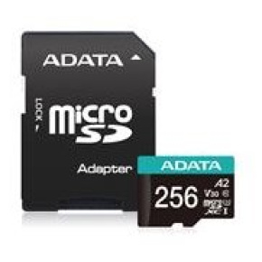 Pamäťová karta ADATA Premier micro SDXC karta 256GB UHS-I U3 Class 10 + adaptér