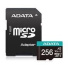 Pamäťová karta ADATA Premier micro SDXC karta 256GB UHS-I U3 Class 10 + adaptér