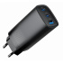 3-port 67 W GaN USB PowerDelivery fast charger, black
