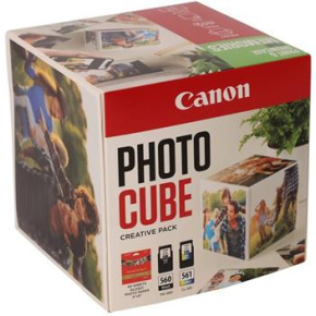 kazeta CANON PG-560 black + CL-561 color PHOTO CUBE WHITE GREEN TS5350/TS5351/TS5352/TS5353 kazeta CANON PG-560 black + CL-561 color PHOTO CUBE WHITE GREEN TS5350/TS5351/TS5352/TS5353