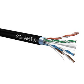 Instalační kabel Solarix CAT6 FTP PE F<sub>ca</sub> venkovní 500m/cívka SXKD-6-FTP-PE Instalační kabel Solarix CAT6 FTP PE F<sub>ca</sub> venkovní 500m/cívka SXKD-6-FTP-PE