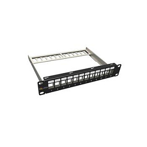 10" modulární neosazený patch panel Solarix 12 portů 1U SX12M-0-STP-BK-UNI-N-10 10" modulární neosazený patch panel Solarix 12 portů 1U SX12M-0-STP-BK-UNI-N-10