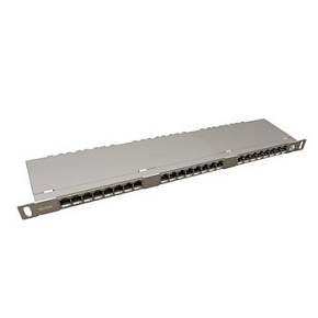 19" patch panel Solarix 24xRJ45 CAT5E STP s vyvazovací lištou 0,5U SX24HD-5E-STP-SL 19" patch panel Solarix 24xRJ45 CAT5E STP s vyvazovací lištou 0,5U SX24HD-5E-STP-SL
