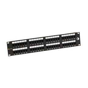 19" patch panel Solarix 48 x RJ45 CAT6 UTP 350 MHz černý 2U SX48-6-UTP-BK 19" patch panel Solarix 48 x RJ45 CAT6 UTP 350 MHz černý 2U SX48-6-UTP-BK