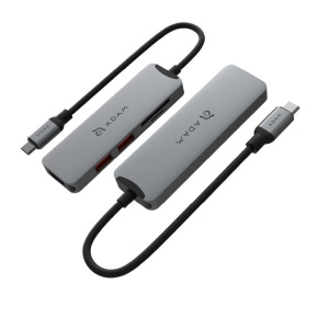 Adam Elements USB-C Casa A05 5-in-1 Hub 4K 60 Hz - Grey Adam Elements USB-C Casa A05 5-in-1 Hub 4K 60 Hz - Grey