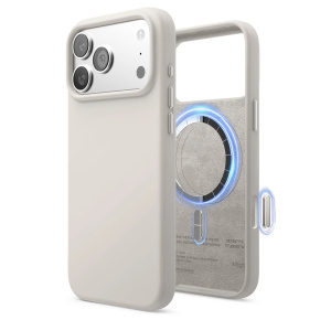 Elago kryt Silicone Case Magsafe Camera Control pre iPhone 17 Pro Max - Stone