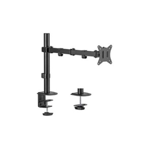 Desk monitor mount GEMBIRD MA-D1-01,  tilting, up to 32" and 9kg, black