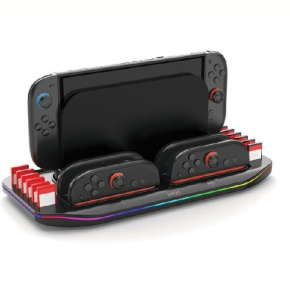 iPega SW2210 Multifunkčný Nabíjací RGB Stojan pre Nintendo Switch 2, Black