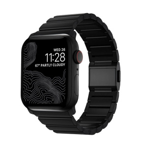 Nomad remienok pre Apple Watch 44-49 mm - Titanium Band/Black Hardware