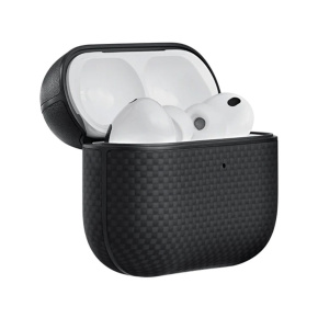 Pitaka puzdro Aramid Fiber Case pre Airpods Pro 3 - Black/Grey