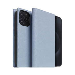 SLG Design puzdro D8 Magsafe Full Grain Leather pre iPhone 15 Pro - Powder Blue