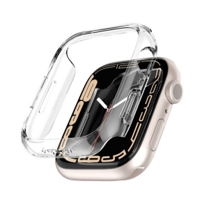 Spigen kryt Thin Fit pre Apple Watch 7/8 41mm - Crystal Clear