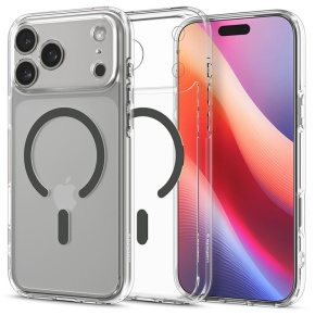Spigen kryt Ultra Hybrid Magsafe pre iPhone 17 Pro - Clear Graphite