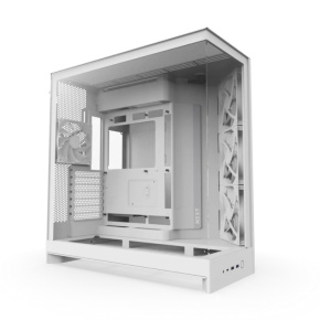 NZXT case H9 Flow, ATX, Large Dual Chamber Mid Tower, white