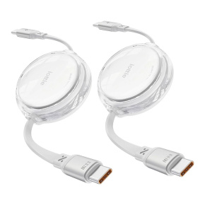iOttie kábel 100W Retractable USB-C Cable 2 Pack - White iOttie kábel 100W Retractable USB-C Cable 2 Pack - White