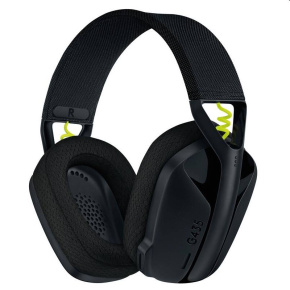 Logitech G435 Lightspeed Wireless Bluetooth Gaming Headset, black and neon yellow, použitý, záruka 12 mesiacov