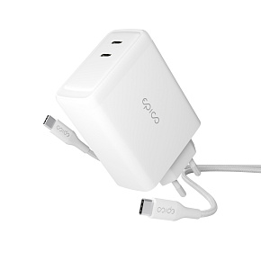 Epico 100W GaN sieťová nabíjačka s 2m USB-C kab. Epico 100W GaN sieťová nabíjačka s 2m USB-C kab.