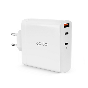 Epico 140W GaN sieťová nabíjačka - biela Epico 140W GaN sieťová nabíjačka - biela