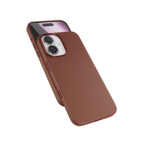 Epico Mag+ kožený kryt iPhone 16 - hnedá Epico Mag+ kožený kryt iPhone 16 - hnedá