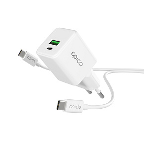 Epico GaN 20W adaptér EA20 s 1,2 m USB-C káblom Epico GaN 20W adaptér EA20 s 1,2 m USB-C káblom
