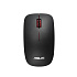 ASUS WT300/Cestovná/Optická/1 600 DPI/Bezdrôtová USB/Čierna-červená