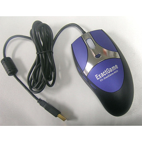 EXACTGAME EG-ExactGame9000/Herná/Laserová/Pre pravákov/2 000 DPI/Drôtová USB/Čierna-modrá EXACTGAME EG-ExactGame9000/Herná/Laserová/Pre pravákov/2 000 DPI/Drôtová USB/Čierna-modrá