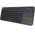 Logitech K400 plus/Bezdrôtová USB/ CZ- SK layout/Čierna