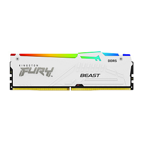 Kingston FURY Beast EXPO/DDR5/16GB/6000MHz/CL30/1x16GB/RGB/White Kingston FURY Beast EXPO/DDR5/16GB/6000MHz/CL30/1x16GB/RGB/White