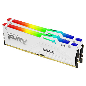 Kingston FURY Beast EXPO/DDR5/32GB/6000MHz/CL36/2x16GB/RGB/White Kingston FURY Beast EXPO/DDR5/32GB/6000MHz/CL36/2x16GB/RGB/White