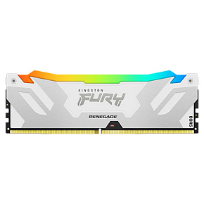 Kingston FURY Renegade/DDR5/16GB/6400MHz/CL32/1x16GB/RGB/White Kingston FURY Renegade/DDR5/16GB/6400MHz/CL32/1x16GB/RGB/White