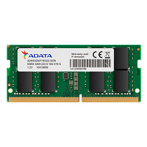 Adata/SO-DIMM DDR4/16GB/3200MHz/CL22/1x16GB Adata/SO-DIMM DDR4/16GB/3200MHz/CL22/1x16GB