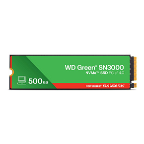 WD Green SN3000 POWERED BY SANDISK/500GB/SSD/M.2 NVMe/3R WD Green SN3000 POWERED BY SANDISK/500GB/SSD/M.2 NVMe/3R