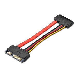Predlžovací SATA 22pin, dáta + napájanie, 15cm Predlžovací SATA 22pin, dáta + napájanie, 15cm