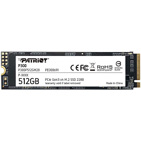 PATRIOT P300/512GB/SSD/M.2 NVMe/5R PATRIOT P300/512GB/SSD/M.2 NVMe/5R