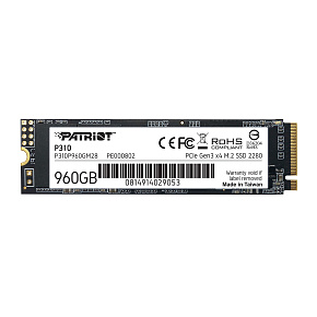 PATRIOT P310/960GB/SSD/M.2 NVMe/5R PATRIOT P310/960GB/SSD/M.2 NVMe/5R