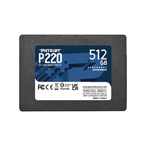 PATRIOT P220/512GB/SSD/2.5"/SATA/3R PATRIOT P220/512GB/SSD/2.5"/SATA/3R