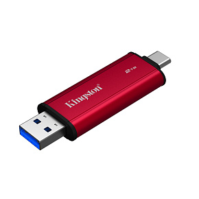 Kingston Dual Portable/2TB/SSD/Externá/Červená/5R Kingston Dual Portable/2TB/SSD/Externá/Červená/5R