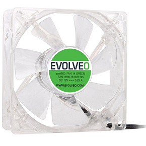 EVOLVEO ventilátor 140mm, LED zelený EVOLVEO ventilátor 140mm, LED zelený